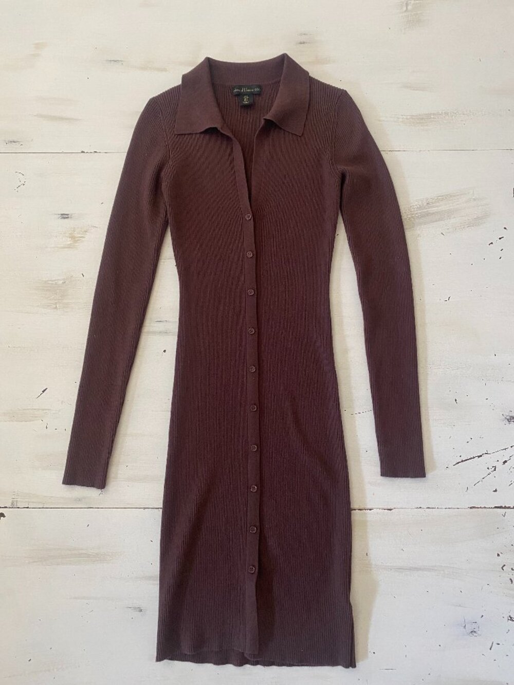 House of Harlow 1960 S Brown Long Sleeve Dress